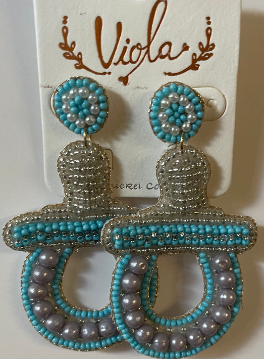 Beaded Mommy-To-Be Earrings