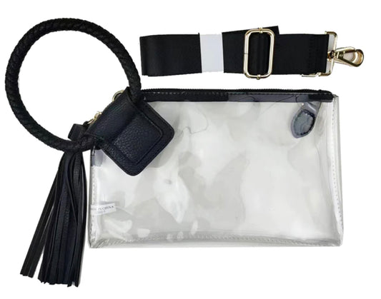 Clear Cuff Handle Wristlet - Tap Image for Selection