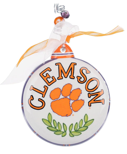 Clemson Tiger Paw Ornament by Glory Haus