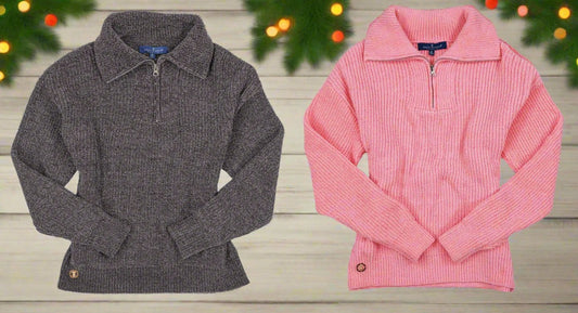 Quarter Zip Sweater by Simply Southern