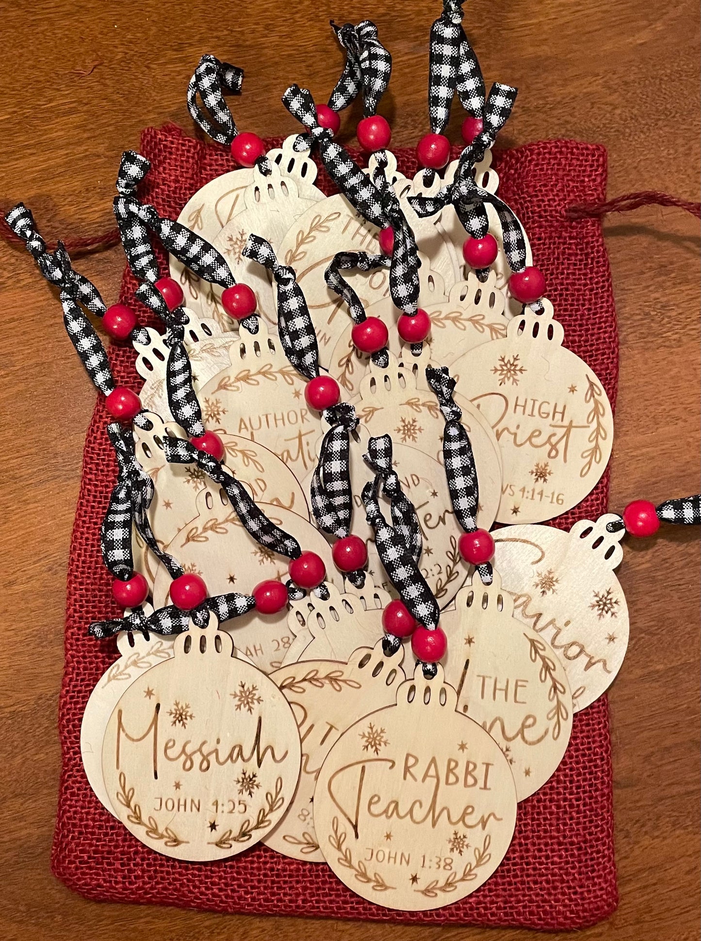 Advent Ornaments, The 25 Names of Jesus