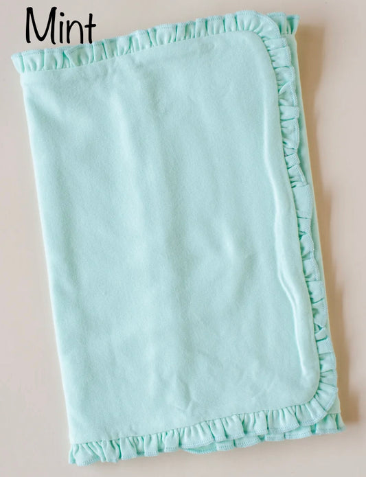 Ruffled Burp Cloth - Tap for Colors