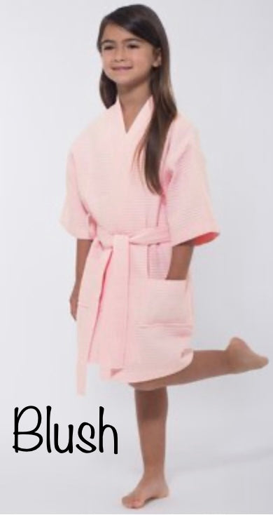 Youth Waffle Robe - Tap for More Colors