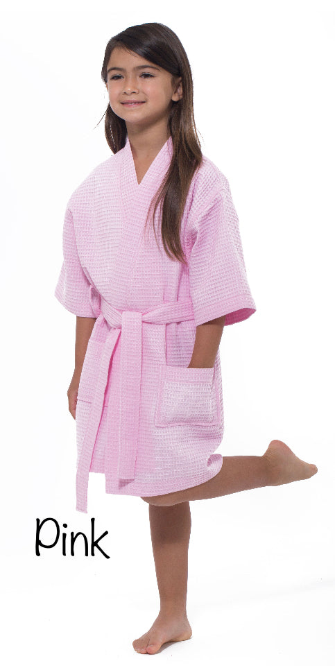 Youth Waffle Robe - Tap for More Colors